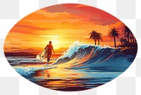PNG Outdoors surfing nature sports. AI generated Image by rawpixel.
