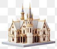 PNG Architecture building mansion toy. AI generated Image by rawpixel.