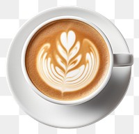 PNG Coffee latte drink cup. AI generated Image by rawpixel.