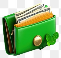 PNG Wallet money green accessories. AI generated Image by rawpixel.
