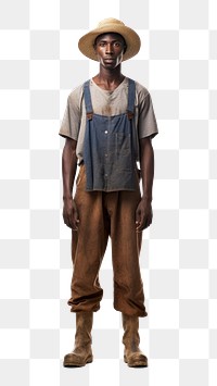 PNG Standing farmer adult transparent background. AI generated Image by rawpixel.