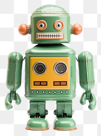 PNG Robot toy green  