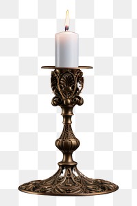 PNG Candle candle holder spirituality illuminated. AI generated Image by rawpixel.