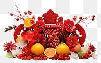 PNG Grapefruit decoration flower plant transparent background