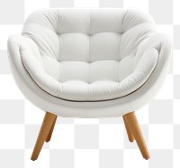 PNG Chair furniture armchair white. 