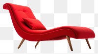 PNG Furniture chair red transparent background. 