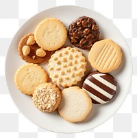 PNG Bread plate cookie food transparent background