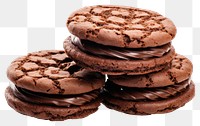 PNG Chocolate cookie dessert biscuit transparent background