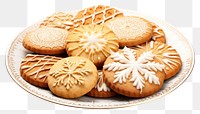 PNG Cookie christmas biscuit bread transparent background