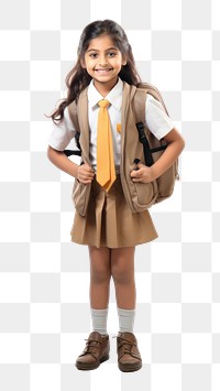 PNG Footwear backpack costume uniform transparent background