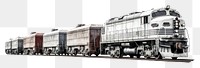 PNG Locomotive vehicle train transportation. 