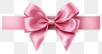 PNG Ribbon pink bow transparent background.