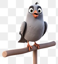 PNG Cartoon animal pigeon bird. AI generated Image by rawpixel.