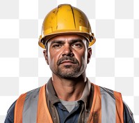 PNG Construction portrait hardhat helmet. AI generated Image by rawpixel.