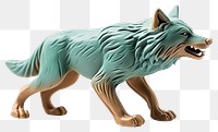 PNG Wolf figurine mammal animal transparent background