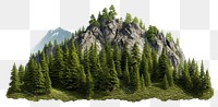 PNG Wilderness mountain outdoors woodland. AI generated Image by rawpixel.