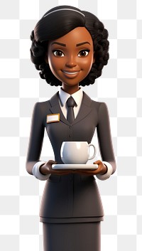 PNG Cartoon female adult cup. 