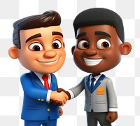 PNG Cartoon togetherness technology handshake. AI generated Image by rawpixel.