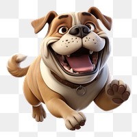 PNG Dog bulldog cartoon mammal. 