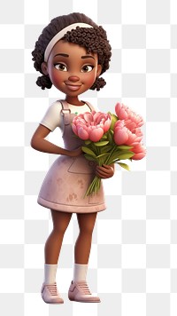 PNG Florist cartoon flower female. 