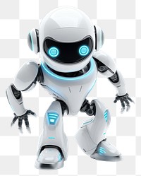 PNG Robot futuristic white background representation. AI generated Image by rawpixel.