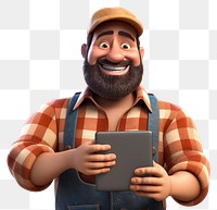 PNG Farmer portrait holding adult. AI generated Image by rawpixel.