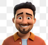 PNG Hispanic man cartoon portrait adult. 