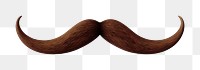 PNG Moustache white background simplicity crescent. AI generated Image by rawpixel.