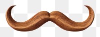 PNG Moustache wood  simplicity. 