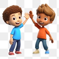 PNG Cartoon toy white background togetherness. 