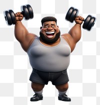 PNG Dumbbell cartoon sports adult. 