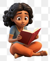 PNG Reading cartoon book transparent background. 