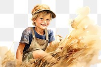 PNG Farm portrait outdoors harvest. AI generated Image by rawpixel.