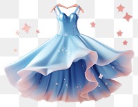 PNG Dress fashion cartoon gown. AI generated Image by rawpixel.