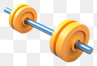 PNG Barbell sports white background weightlifting. AI generated Image by rawpixel.