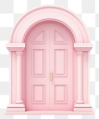 PNG Door architecture pink white background. AI generated Image by rawpixel.