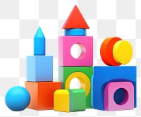 PNG Shape toy white background geometric shape