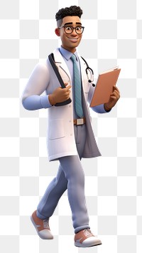 PNG Cartoon doctor adult male. 