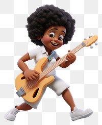 PNG Musician cartoon guitar transparent background. 