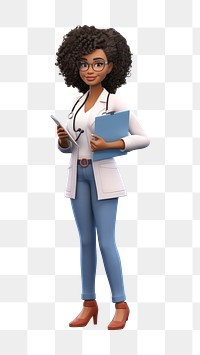 PNG Cartoon white background stethoscope hairstyle. 