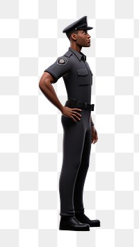 PNG Officer police adult male. 