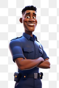 PNG Cartoon officer adult  