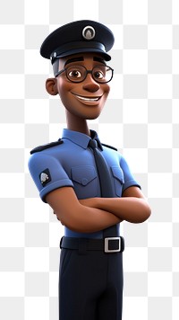 PNG Cartoon officer adult  