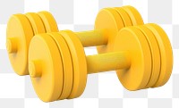 PNG Dumbbell sports gym white background. AI generated Image by rawpixel.