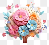 PNG Flower creativity plant brain. AI generated Image by rawpixel.