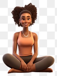 PNG Sitting cartoon sports female. 