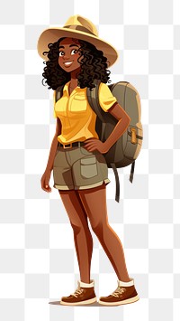 PNG Backpack cartoon shorts female. 