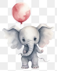 PNG Elephant balloon mammal animal. AI generated Image by rawpixel.
