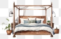 PNG Furniture bedroom architecture comfortable. AI generated Image by rawpixel.