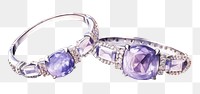 PNG Amethyst gemstone jewelry accessories. 